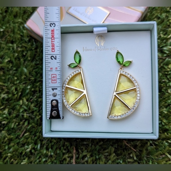 NWT ⚜️🍋⚜️ House of Harlow 1960 Lemon Earrings - Picture 8 of 14